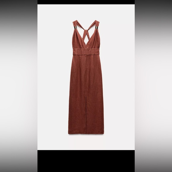 Zara Dresses & Skirts - Zara Brown Backless Dress